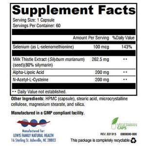 Lewis Family Liver Support (60 capsules)